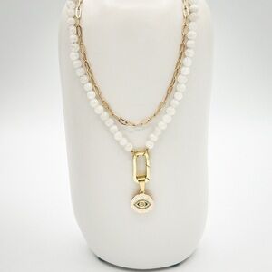 Moonstones and gold filled caribeener